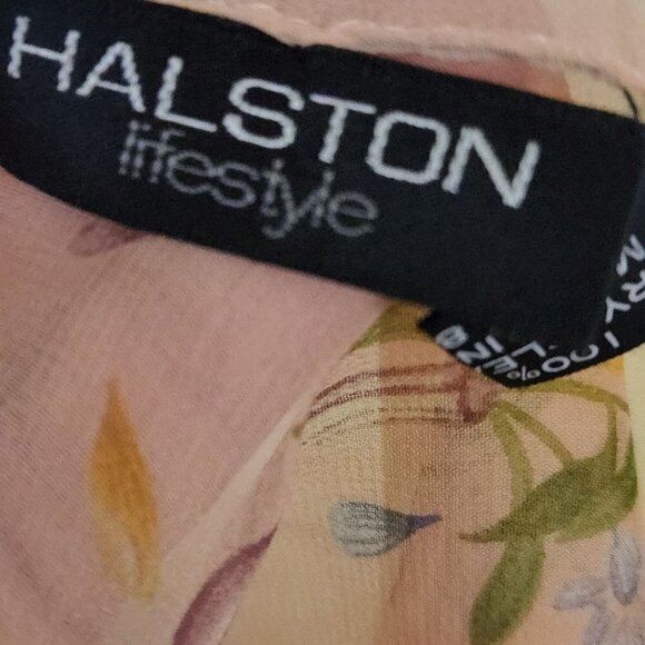 Vintage Halston Lifestyle 100% Silk Delicate Scarf - Picture 4 of 5